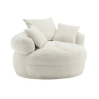 Round Lazy Sofa Chair ?C White/Blue/Grey/Yellow/Orange/Rose Red/Navy/Green, Single & Couple Seat