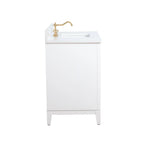 Vanity Art Bathroom Vanity with Ceramic Sink and Engineered Marble Top