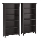 Salinas Tall 5-shelf Bookcase (Set of 2) by Bush Furniture