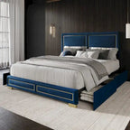 Jasper Full Upholstered Storage Platform Bed