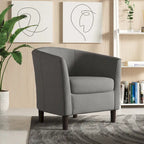 Modern Barrel Accent Chairs Cozy Armchair Club Chair