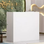 Famapy L-shaped Reception Desk Multifunctional Welcome Desk Workstation
