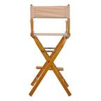 Honey Oak Frame 30-inch Directors Chair
