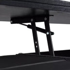 Multi-Function Modern Lift-Top Coffee Table with Hidden Storage, 4 Stools and Casters, Perfect for Modern Living Spaces
