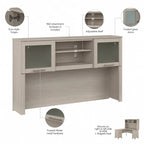 Bush Furniture Somerset 60W L Shaped Desk with Storage Hutch