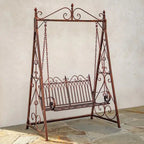 Iron Swing Bench Tserovani in Bronze - 57.5x35x91