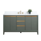 Vanity Art Bathroom Vanity with Ceramic Sink and Engineered Marble Top