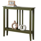 Narrow Console Table with Shelves for Entryway, Hallway or Living Room