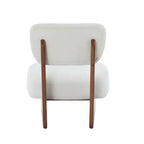 Set of 2 Modern Beige Lounge Chairs with Polyester Upholstery, Sturdy Wood Base, for Various Rooms