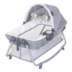 Nursery Center Playard with Rocking Cradle, Bassinet, and Changing Table