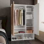FM Furniture Rose Double Armoire with Hanging Rod