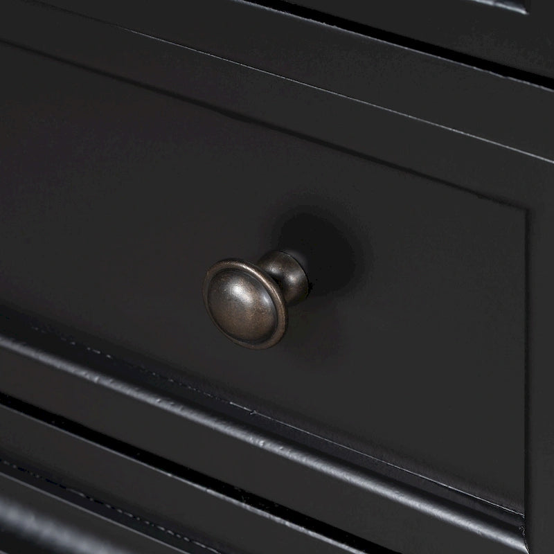 Wood 3-Drawer Storage Cabinet with Pull-Out Tray - 16.90 x 28.00 x 28.10