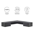 Render Wall Mount Corner Office Desk