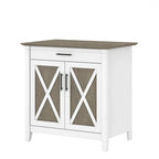 Key West Secretary Desk with Storage Cabinet by Bush Furniture