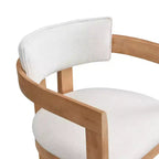 Christopher Knight Home Peyton Rubberwood Upholstered Bar Stool with Curved Open Back (Set of 2)