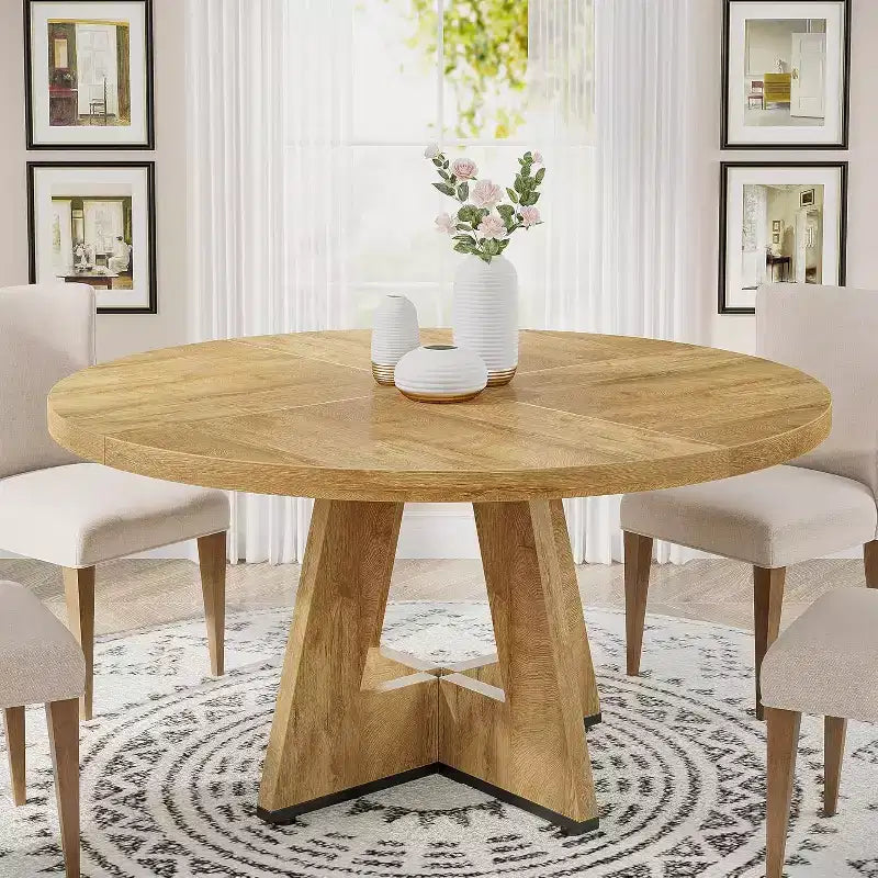 47 Inch Round Dining Table for 4 people