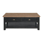 The Gray Barn Downington Solid Wood 2-Drawer Coffee Table