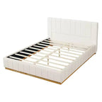 Christopher Knight Home Buchanan Modern Striped Fabric Bed with Headboard
