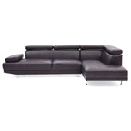 Riveredge 109 in. W 2-piece Faux Leather L Shape Sectional Sofa - 76L x 109W x 28H