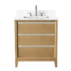 Vanity Art Bathroom Vanity with Ceramic Sink and Engineered Marble Top