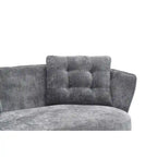 Upholstered Couch with Golden Metal Legs Club Loveseat Sofa for Living Reading Room ,Bedroom ,Apartment, Small Space Dorm