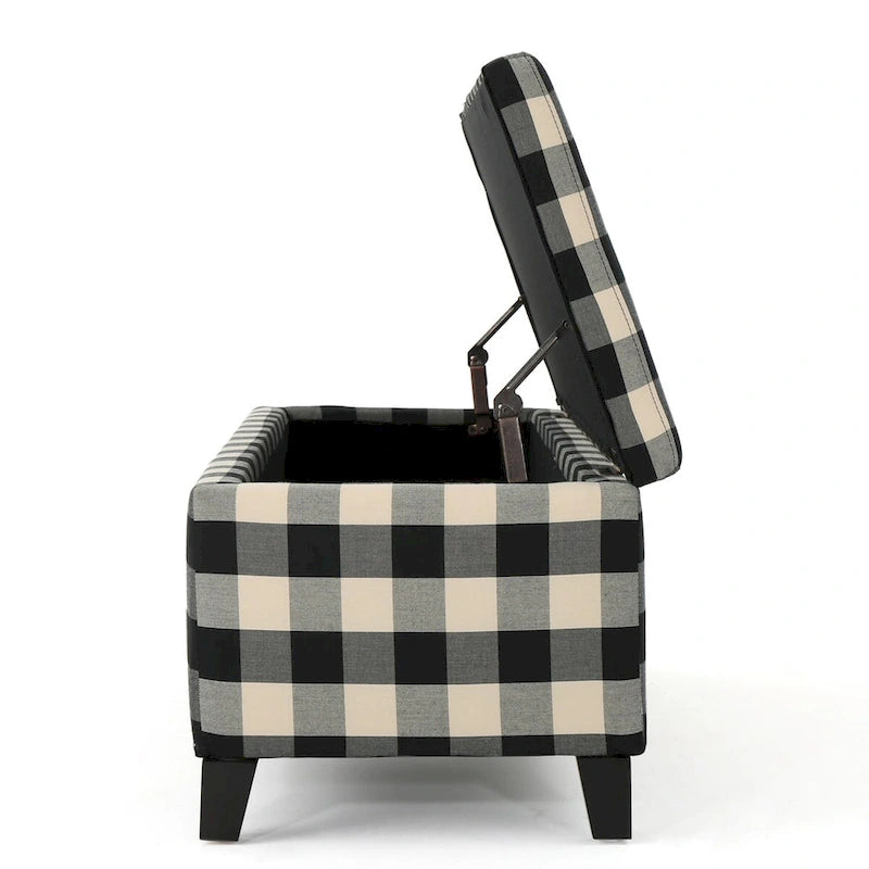 Modern Upholstered Storage Bench for Living Room Entryway