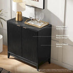 Mopio Brooklyn Storage Cabinet, Modern Farmhouse Entryway Accent Cabinet, Buffet Sideboard, Credenza
