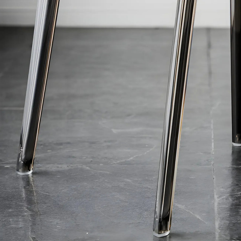Amber Acrylic Armless Low Back Dining Chair