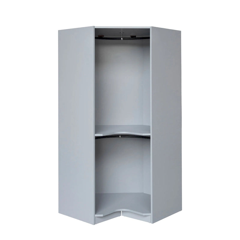 Polygon Corner Wardrobe with 2-Doors