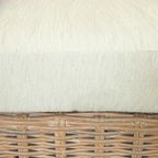 Furniture of America Lali Rustic Kubu Rattan Wicker Armchair