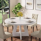 47 Inch Round Dining Table for 4 people