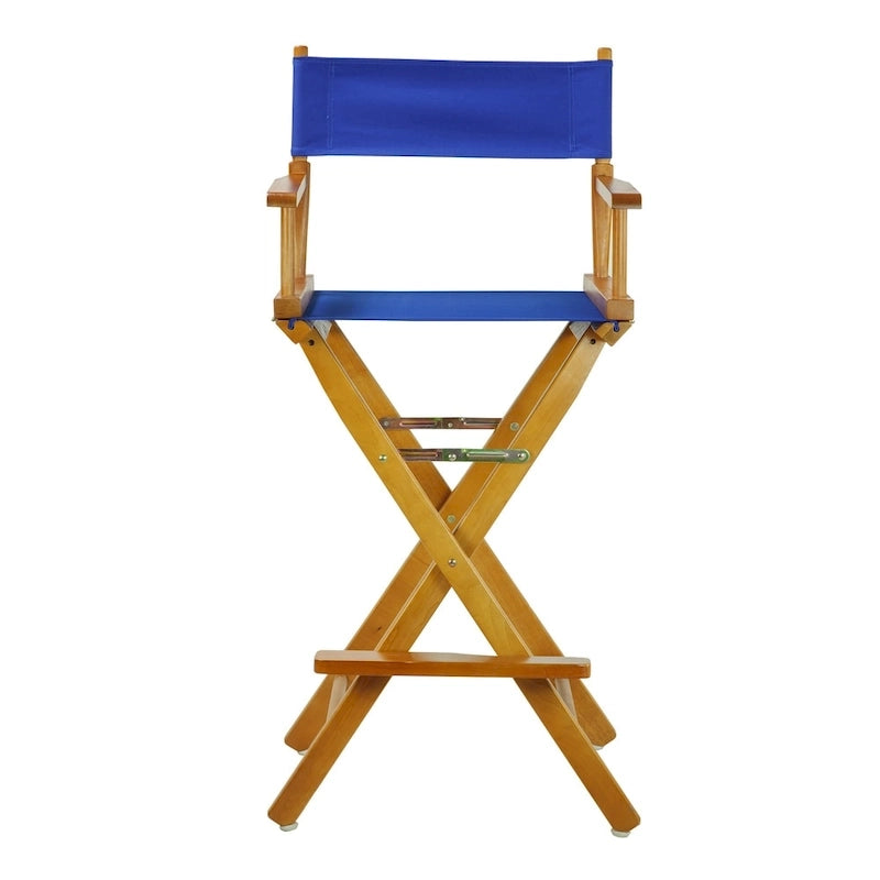 Honey Oak Frame 30-inch Directors Chair