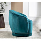Small Milvo Velvet Swivel Barrel Chair
