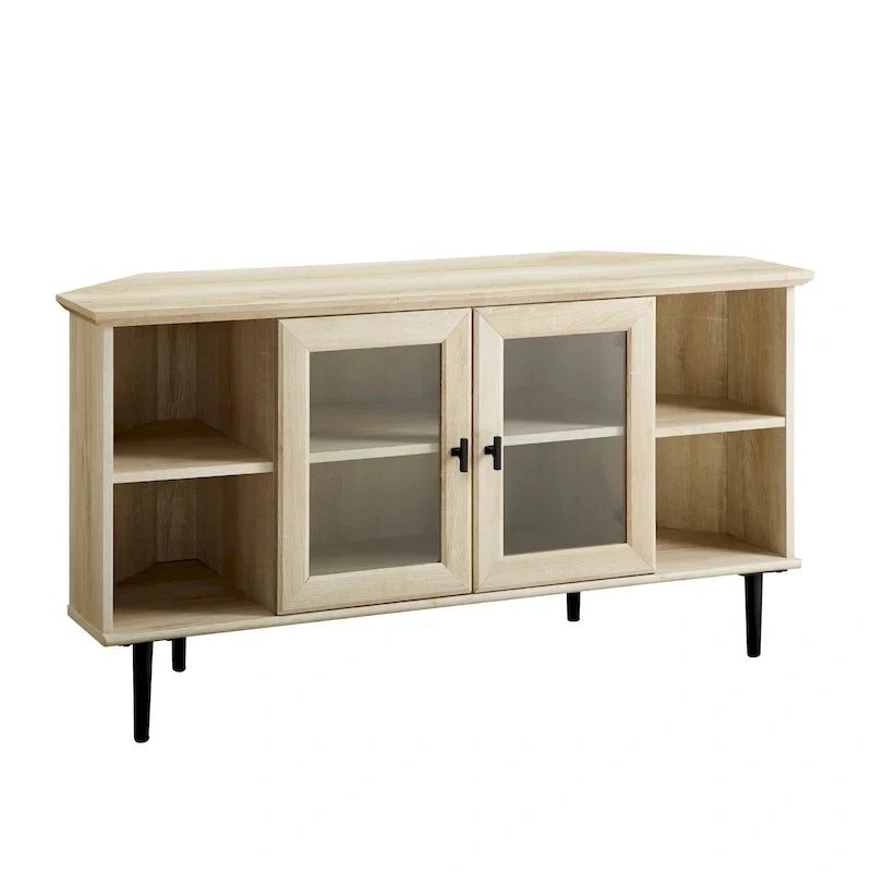 Middlebrook 48-inch Glass Door Corner TV Stand