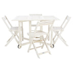 SAFAVIEH Outdoor Brandy 5-Piece Outdoor Dining Table Set - 43Wx35Dx29H