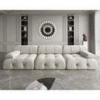 Velvet 3-seater Reversible Modular Sofa