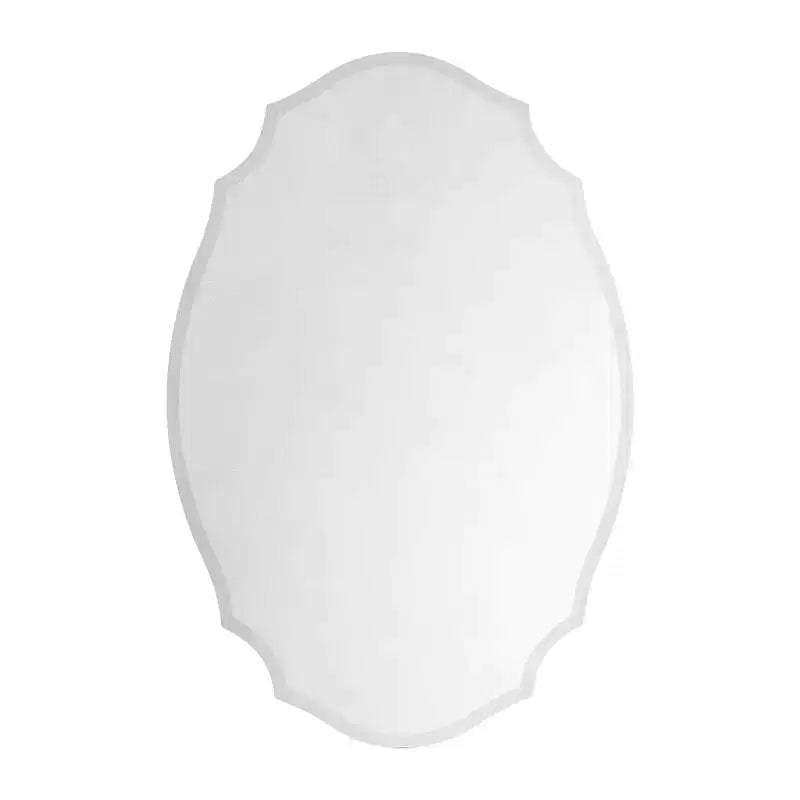 20 in. W x 30 in. H Irregular Arched Frameless Beveled Surface Mounted Medicine Cabinet with Mirror