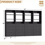 Closet Organizer System with Wood Drawers and Shelves