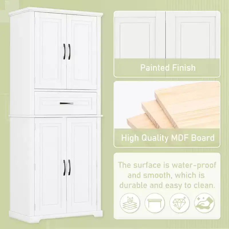 Christopher Knight Home Ashbur Modern Bathroom Storage Cabinet with Drawer and Adjustable Shelf