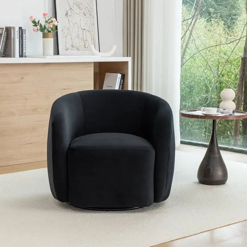 Modern Swivel Barrel Accent Chair