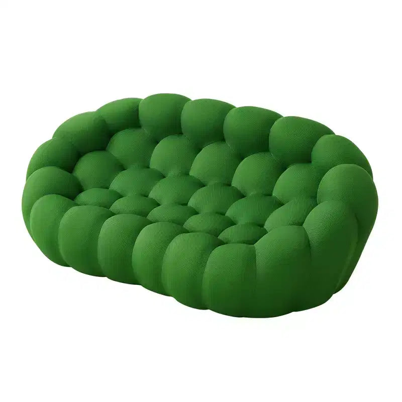 Modern Loveseat Bubble 2 Seater Upholstered Sofa Couch 3D Textile Mesh Fabric for Living Room
