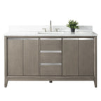 Vanity Art Bathroom Vanity with Ceramic Sink and Engineered Marble Top