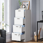Moasis 51H 4 Drawers File Cabinet Lockable Vertical Storage Cabinet for Home Office