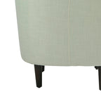2 Set Modern Linen Barrel Accent Chairs Club Armchair
