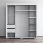 Strick & Bolton Suger 3-door Mirrored Armoire