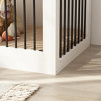 Modern Large Dog Crate with Storage Drawers - Elegant Espresso Finish