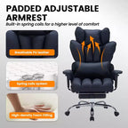 Big and Tall Office Chair with Foot Rest, High Back Gaming Chair, Leather Executive Office Chair, Ergonomic Computer Desk Chair with Lumbar Support