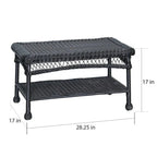 Wicker Patio 4-piece Conversation Set