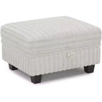 Belffin Corduroy Fabric Ottoman with Storage Ottoman for Modular Sectional Couch