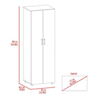 FM Furniture Rose Double Armoire with Hanging Rod